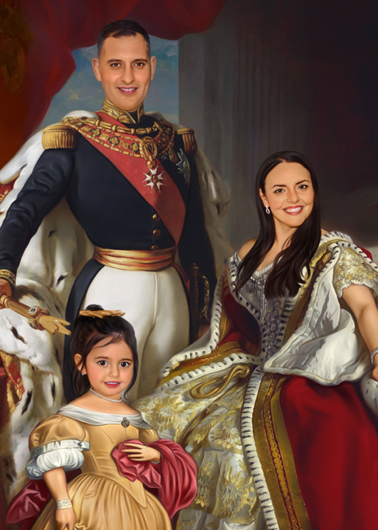 Royal Family + Daughter - Personlig Tavla