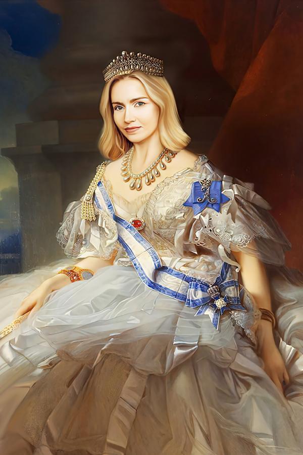 Elegant Princess - Canvas Tavla - Royalistikprint