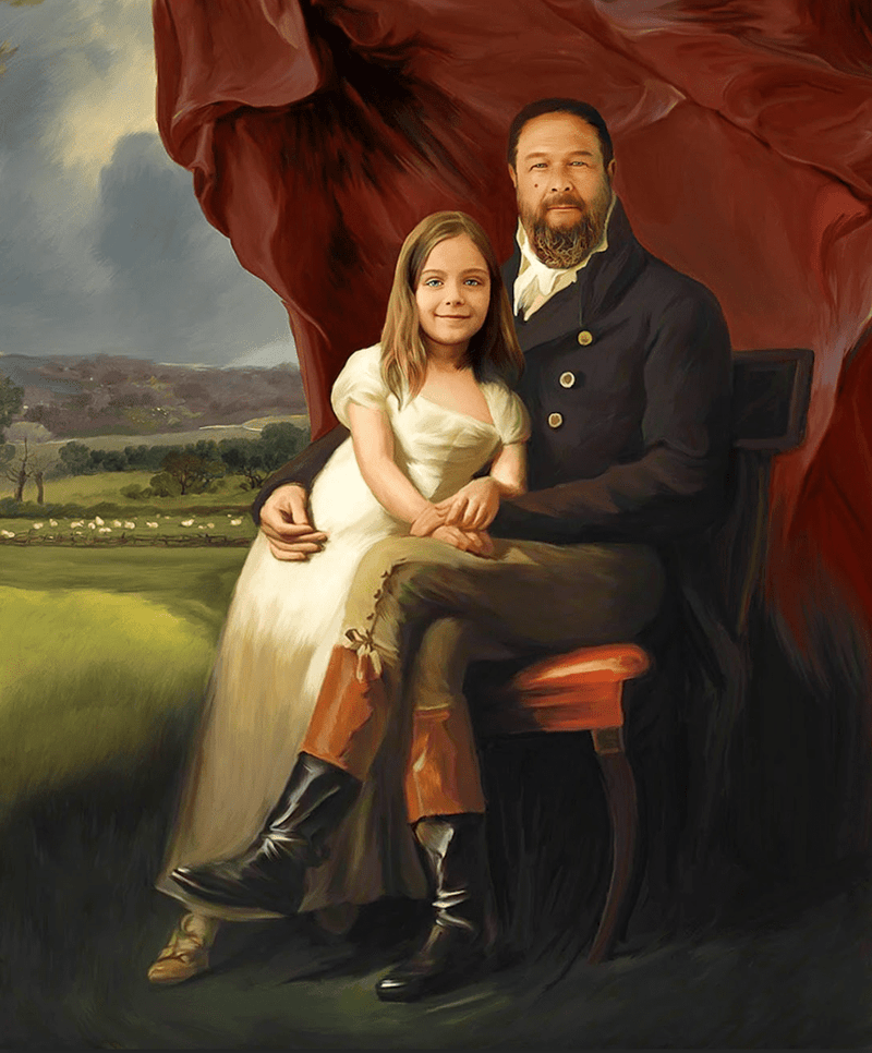 Father & Daughter - Personlig Tavla - Royalistikprint