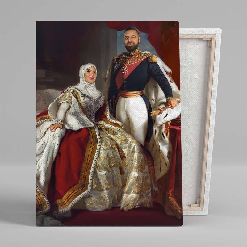 Hijabi Couple - Personlig Tavla - Royalistikprint