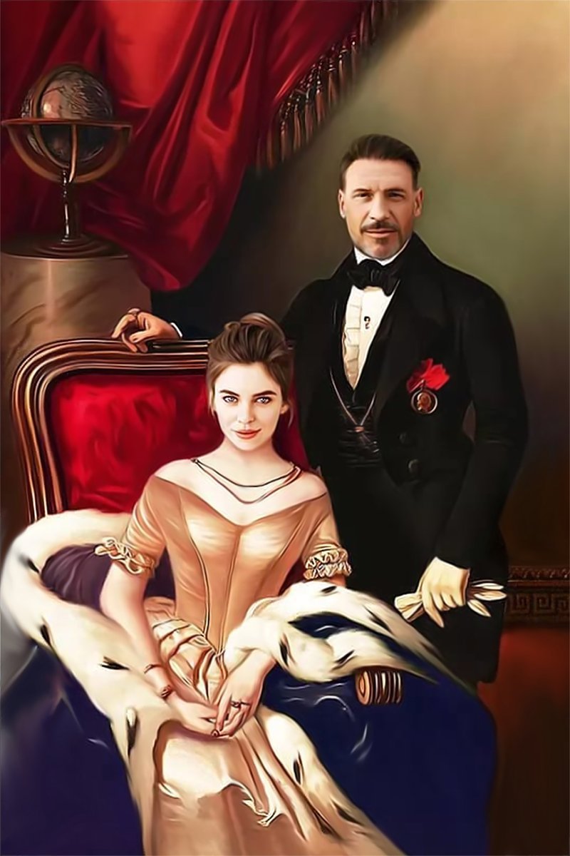 Majestic Couple - Canvas Tavla - Royalistikprint