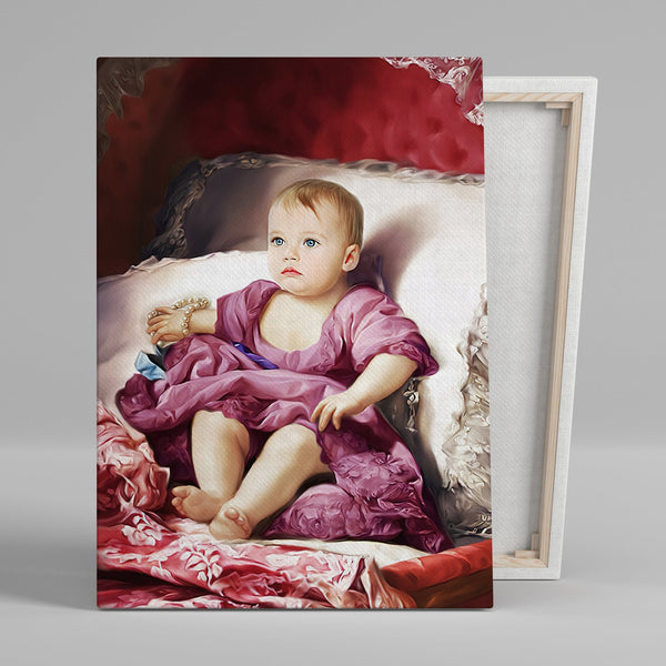 The Baby Girl - Canvas Tavla - Royalistikprint