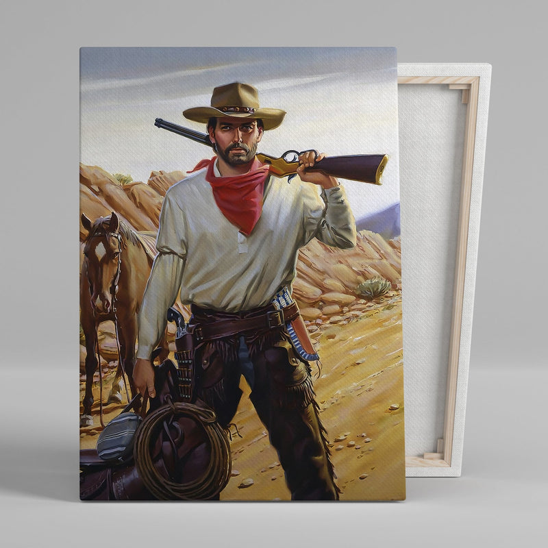 The Cowboy - Canvas Tavla - Royalistikprint