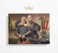Viking Couple - Canvas Tavla - Royalistikprint
